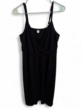 Old Navy Black Faux Wrap Spaghetti Strap Dress L